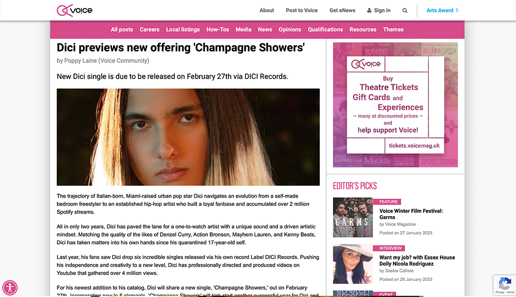 Dici previews new offering - Champagne Showers